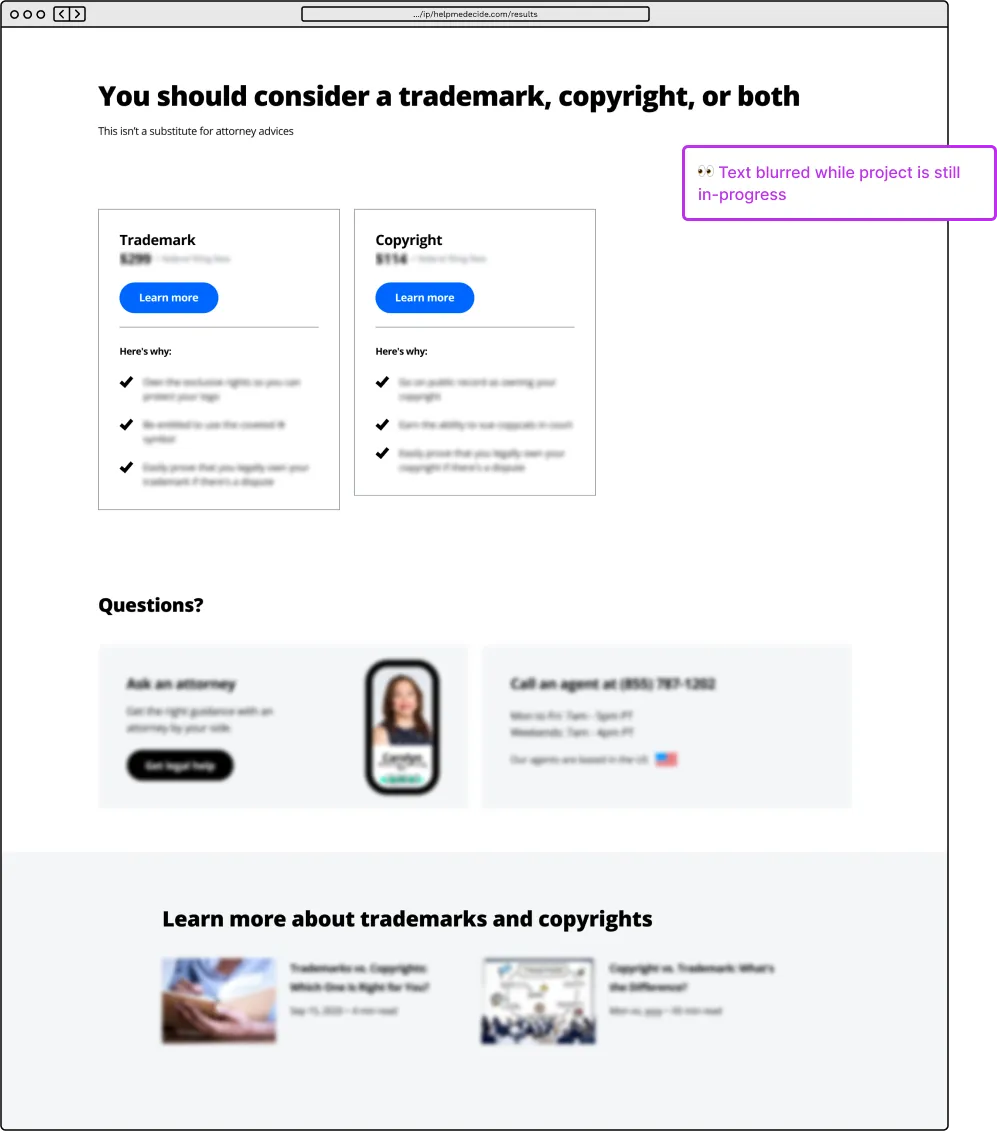 New Recommendation Page