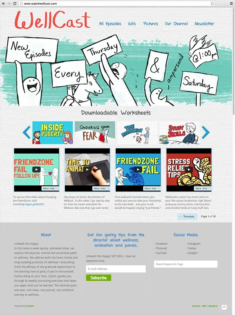 The tumblr page