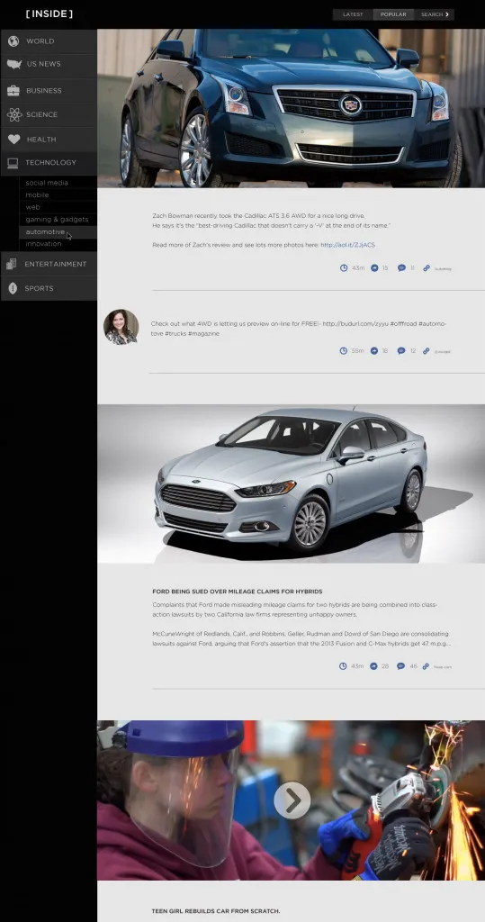 Desktop screenshot of Inside Automotive