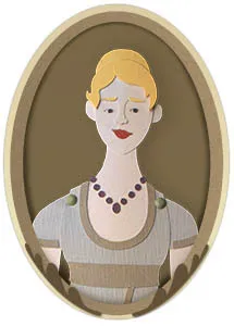 Portrait of Jane smirking